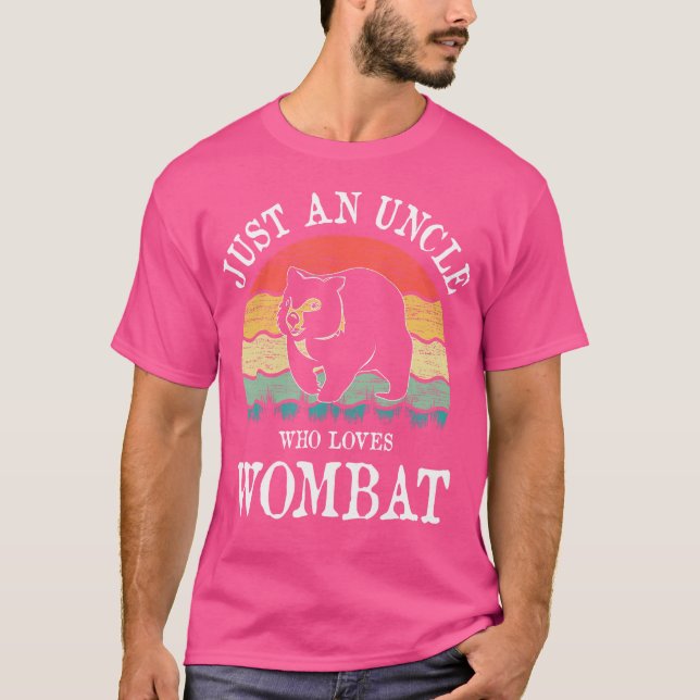 T-shirt Juste Un Oncle Qui Aime Wombat (Devant)