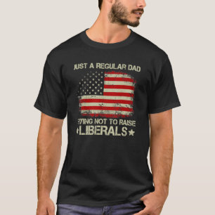 T-shirt Juste Un Papa Américain Régulier Meilleur Papa Jam