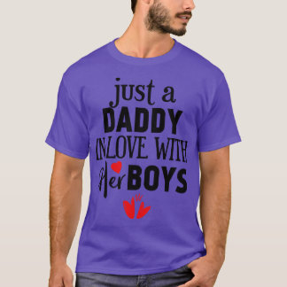 T-shirt Juste un papa amoureux de ses garçons