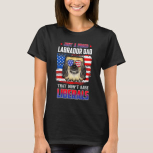 T-shirt Juste un papa de pékinois fier Merica Chien 4 juil