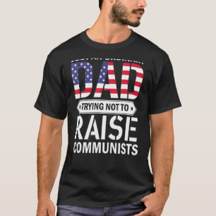 T-shirt Juste Un Père Ordinaire Essayant De Ne Pas Élever