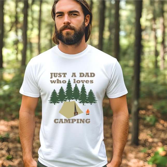 T-shirt Juste un père qui aime le camping et la randonnée (Créateur téléchargé)
