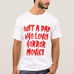 T-shirt Juste Un Père Qui Aime Les Films D'Horreur Hallowe
