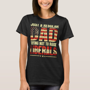T-shirt Juste Un Père Régulier Essayant De Ne Pas Élever L