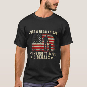 T-shirt Juste Un Père Régulier Essayant De Ne Pas Élever L