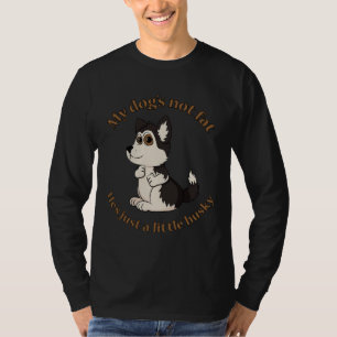 T-shirt Juste Un Petit Brouillard Husky Yeux Chien Garçon