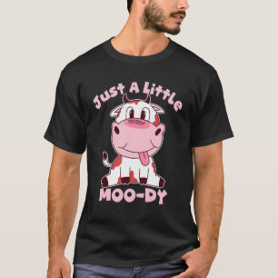 T-shirt Juste un peu de remède Moody Vache Meuh Dy Enfants