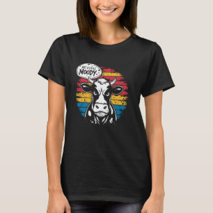 T-shirt Juste un peu lunatique - Citation drôle de vache à