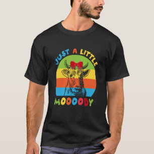 T-shirt Juste un peu vache lunatique éleveur de vaches