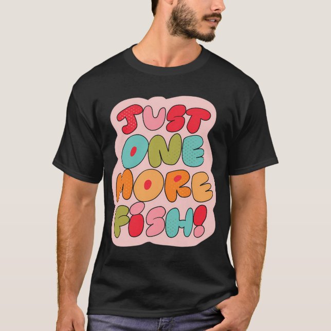 T-shirt Juste un poisson de plus (Rose) (Devant)