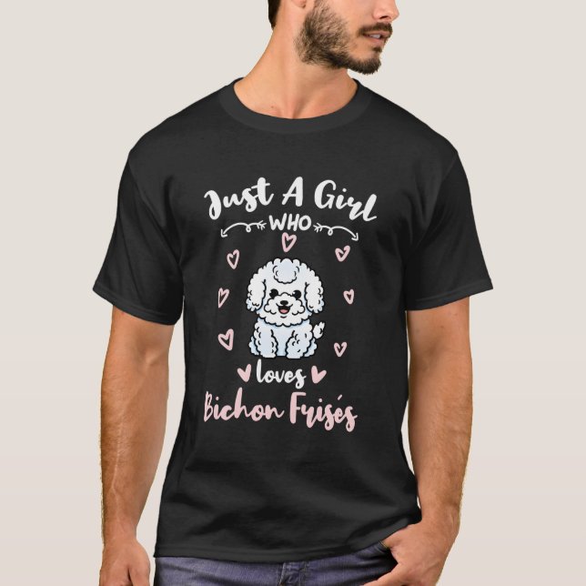 T-shirt Juste un qui aime Bichon Frises (Devant)