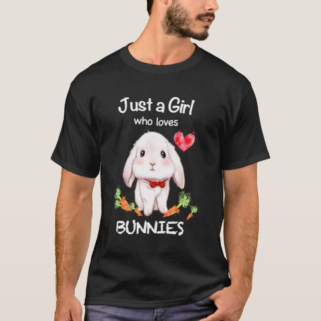 T-shirt Juste Un Qui Aime Bunnies Bunnies Propriétaire De  (Devant)