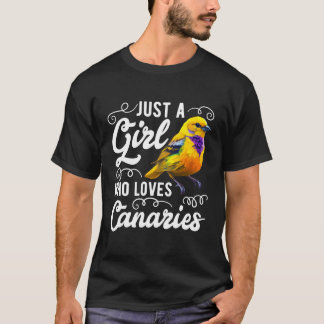 T-shirt Juste Un Qui Aime Les Canaries En Chantant Des Ois