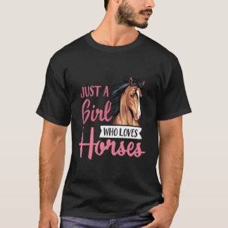 T-shirt Juste Un Qui Aime Les Chevaux Cheval Équitation Co