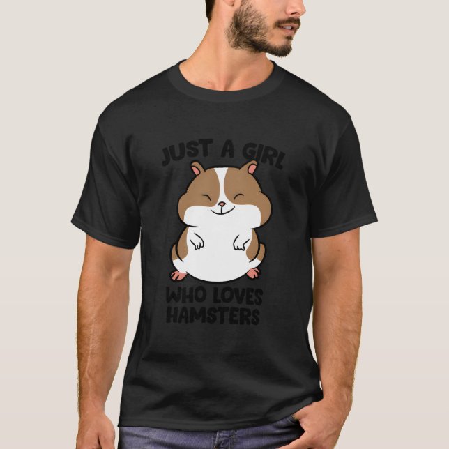 T-shirt Juste un qui aime les hamsters (Devant)