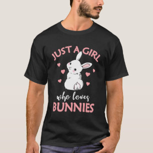 T-shirt Juste Un Qui Aime Les Lapins Rabbit Pour