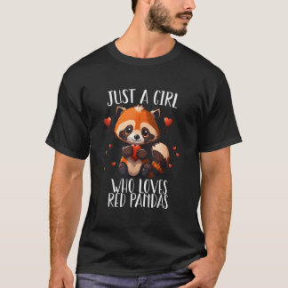 T-shirt Juste un qui aime les pandas roux