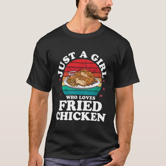 T-shirt Juste Un Qui Aime Les Poulet De Poulet Râpé (Devant)