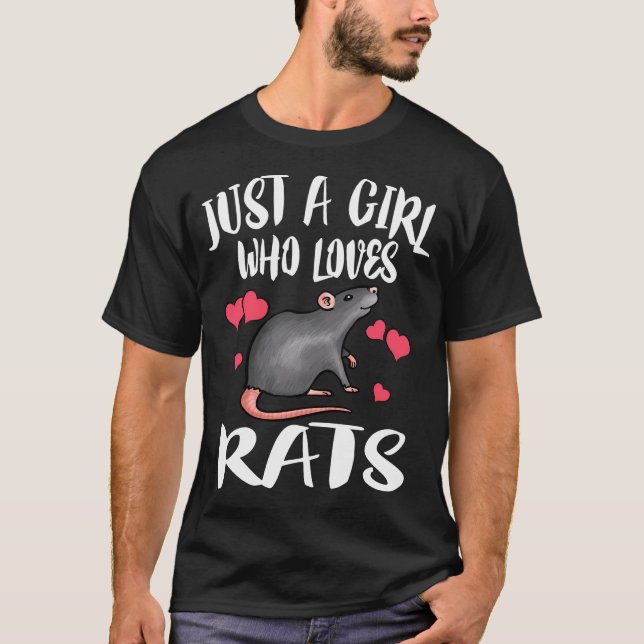 T-shirt Juste Un Qui Aime Les Rats Propriétaire De Animaux (Devant)