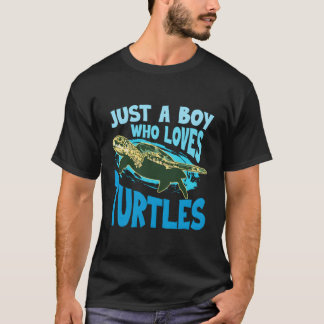 T-shirt Juste Un Qui Aime Les Tortues De Mer Animaux