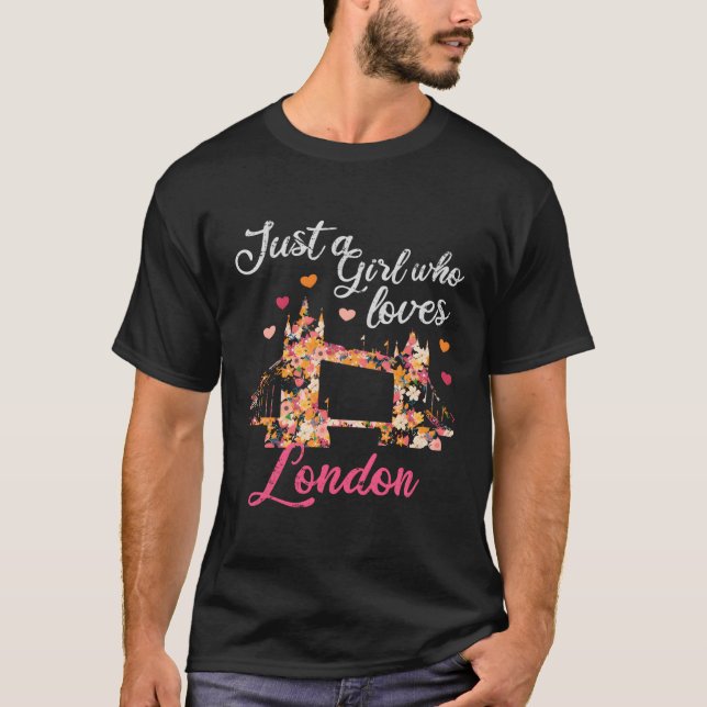 T-shirt Juste un qui aime Londres (Devant)