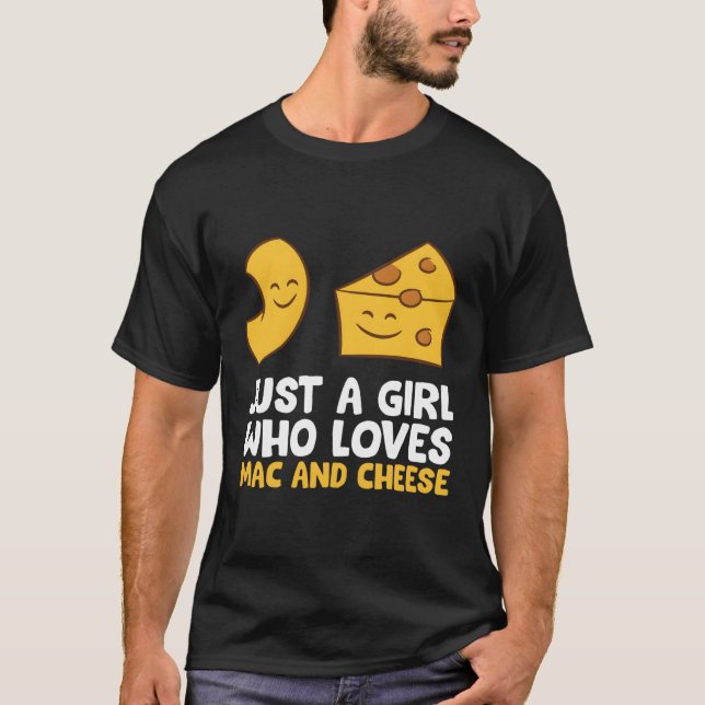 T-shirt Juste Un Qui Aime Mac Et Fromage Aiment Macaroni C (Devant)