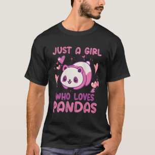T-shirt Juste Un Qui Aime Pandas Citer Panda