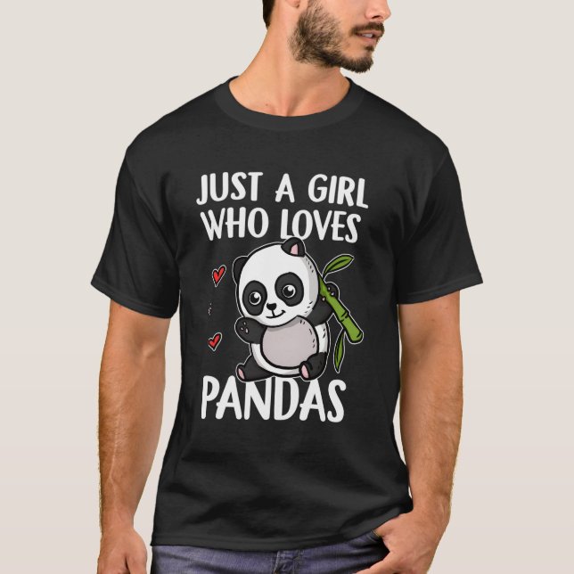 T-shirt Juste Un Qui Aime Pandas Panda Bear Panda (Devant)