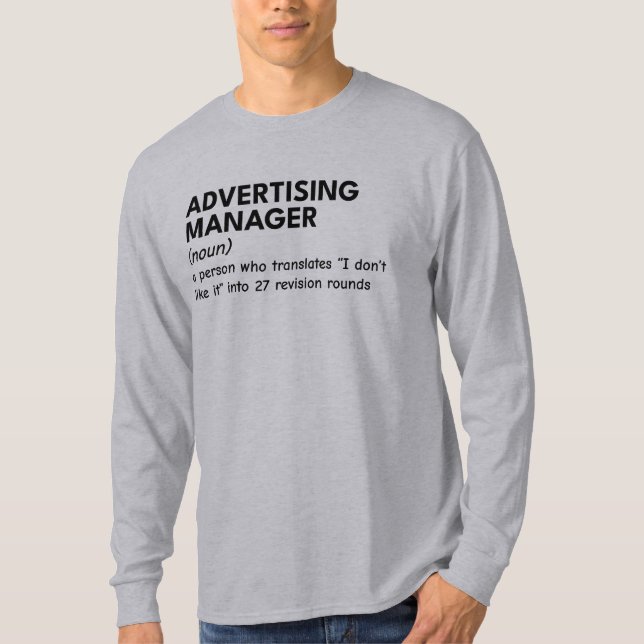 T-shirt Juste un responsable marketing être drôle (Devant)