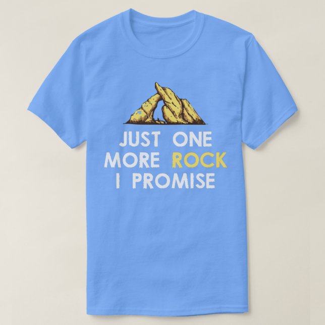 T-shirt juste un rocher de plus je promets géophysique cad (Design devant)
