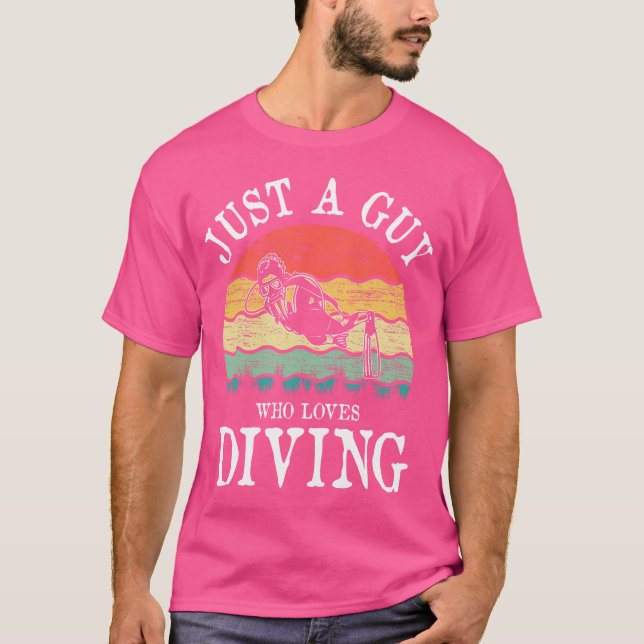 T-shirt Juste Un Type Qui Aime Plonger (Devant)