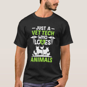 T-shirt Juste un vétérinaire qui aime les animaux Vétérina