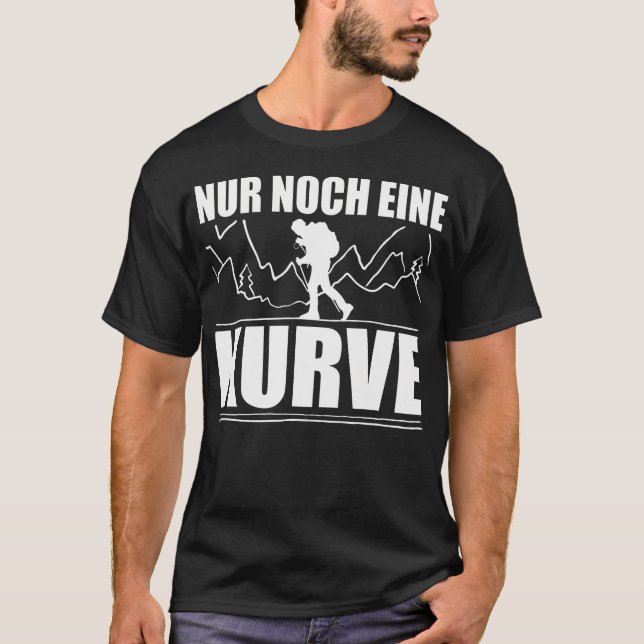 T-shirt Juste une autre courbe Randonnée et (Devant)