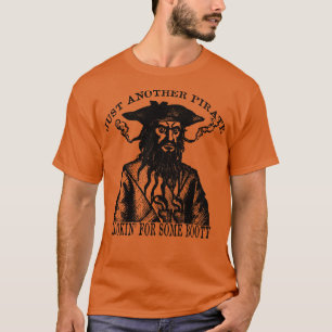 T-shirt Juste une autre recherche de pirates pour un Black