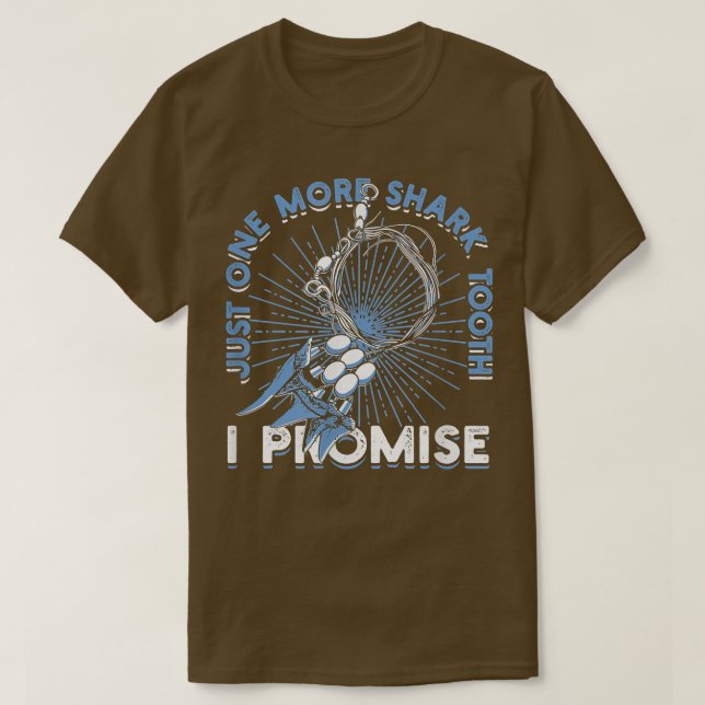 T-shirt Juste une dent de requin de plus je promets surf49 (Design devant)