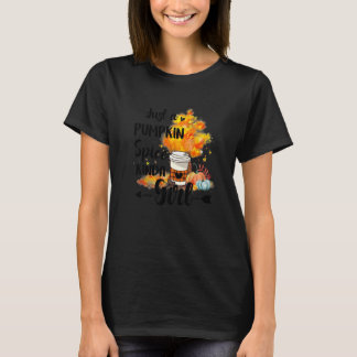 T-shirt Juste Une Épice Citrouille Kinda Girl Automne Than