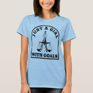 T-shirt Juste Une Fille Avec Des Objectifs Drôle Avocat Ci