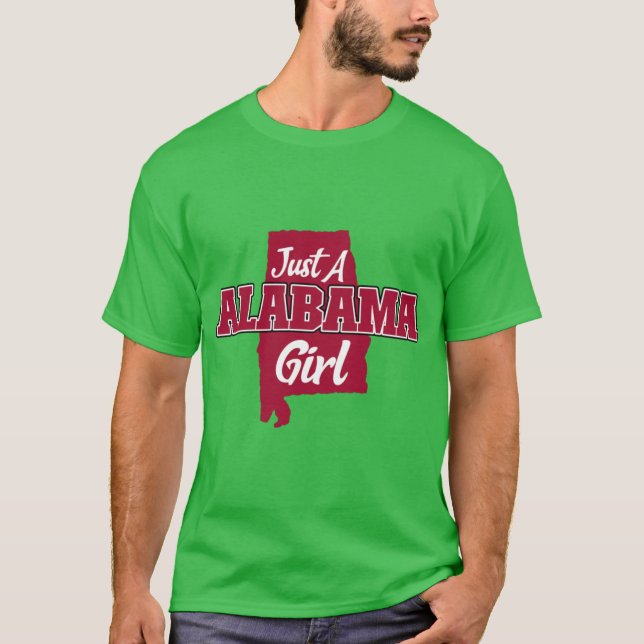 T-shirt Juste une fille de l'Alabama (Devant)