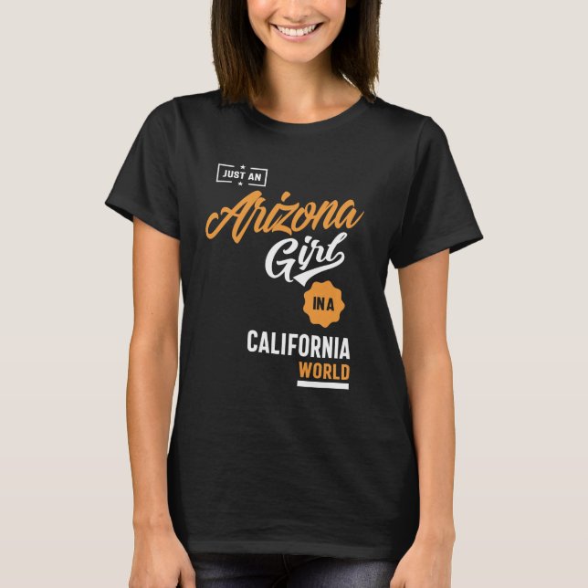 T-shirt Juste une fille de l'Arizona (Devant)