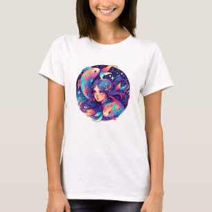 T-shirt Juste une fille de pisces   Horoscope