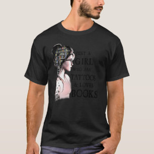 T-shirt Juste Une Fille Qui A Des Tatouages Et Aime Lecteu