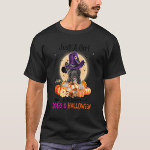 T-shirt Juste Une Fille Qui Aime American Akita Et Hallowe