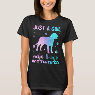 T-shirt Juste une fille qui aime Amoureux des chiens Rottw