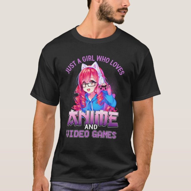 T-shirt Juste Une Fille Qui Aime Anime (Devant)