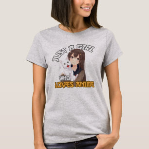 T-shirt Juste une fille qui aime Anime