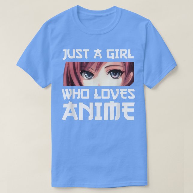 T-shirt Juste Une Fille Qui Aime Anime (Design devant)