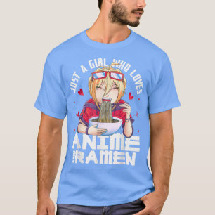 T-shirt Juste Une Fille Qui Aime Anime Et Ramen Teenage An