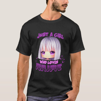 T-shirt Juste Une Fille Qui Aime Anime Japonais Manga Kawa