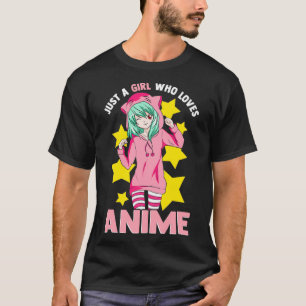 T-shirt Juste Une Fille Qui Aime Anime Kawaii Japonais Man