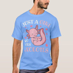 T-shirt Juste Une Fille Qui Aime Aolotls Kawaii Anime Aolo